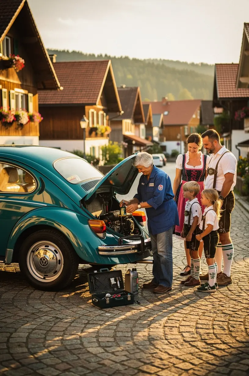 Mobiler Kfz-Service mit modernem Transporter und Werkstattausrüstung für schnelle Hilfe